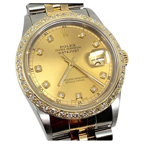 quadrante rolex datejust 36 acciaio oro